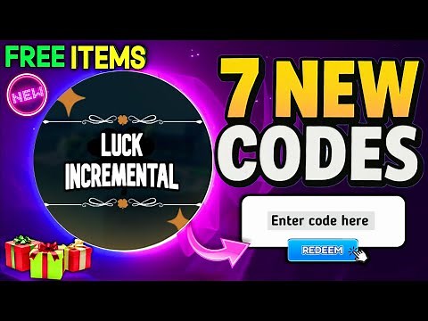 *SECRET UPDATE!* | Luck Incremental CODES 2025 (ROBLOX Luck Incremental)