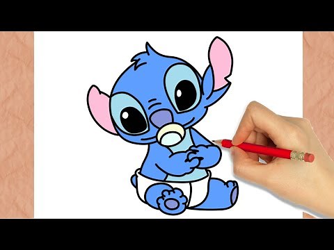 How To Draw BABY STITCH I Easy ( Step by Step )