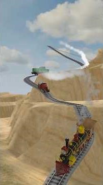 OH MY GOOD! Two Trains on a Dangerous Track! #shorts #train #automobile #shortvideo