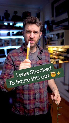 Using a non-contact voltage tester to check Christmas lights. So stupid simple. 🤯 #tooltok