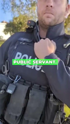 Cop SNAPS When Called Public Servant!