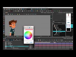 Colour Coding In The Timeline in Toon Boom Harmony 11