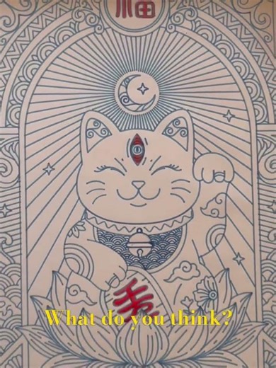 First Pen Plotter Design Print with iDraw H A3! 🐱🖋️