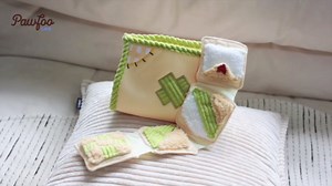 Interactive Dog Toys, Snuffle Puzzle Toys for Small Medium Large Dogs – Durable Hide & Seek Treat Dispenser with Squeaky & Crinkle Sounds, 2-in-1Chew Toy, Dog Birthday for Gifts (Tissue Box)