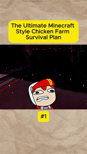 The Ultimate Minecraft Style Chicken Farm Survival Plan#MinecraftSurvival#ChickenFarm#UltimateGuide#RedstoneLife#1