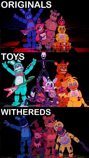 FNaF MOVIE ANIMATED INTRO - Originals VS Toys VS Withereds