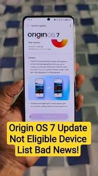 Origin OS 7 Update Bad News #shorts #update #viral #smartphone