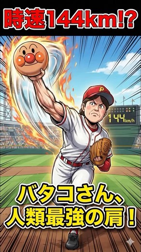 【驚愕】バタコさん、人類最強の肩を持っていた⚾️💨