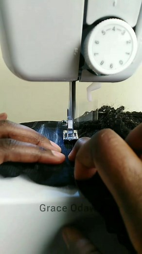 DIY Drawstring Ponytail Tutorial on YouTube by Grace Odawo