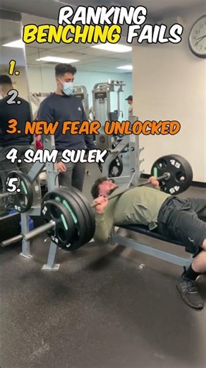 Ranking Bench Press Fails