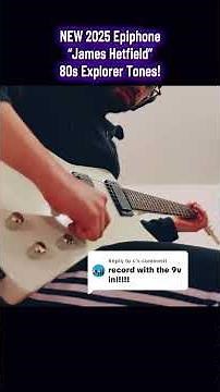 ALL NEW Epiphone “James Hetfield” 80s Explorer! #epiphone #gibson #jameshetfield #metallica #fyp