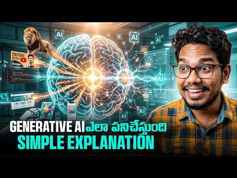 Generative AI ఎలా పనిచేస్తుంది | Simple Explanation in Telugu | Complete Beginner Guide | PythonLife