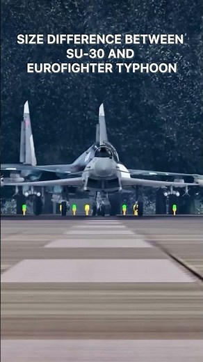 Su-30 vs Eurofighter Typhoon The Size Gap Is Crazy #Su30 #Typhoon #fighterjets #aviation #comparison