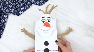 ⛄️PAPER BAG OLAF CRAFT⛄️ Make this simple and fun paper bag Olaf craft to celebrate Frozen 2! https://www.simpleeverydaymom.com/paper-bag-olaf-craft/ | Simple Everyday Mom