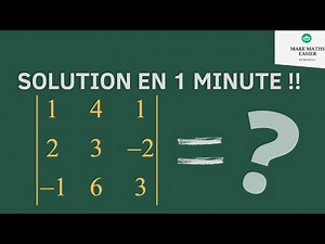 CALCULATION OF THE DETERMINANT IN 1 MINUTE!! (SARRUS Rule)