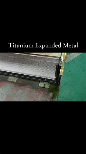 Titanium Expanded Metal Production#Titaniummesh#Expandedmetal#Titaniummeshanode#nickelmesh