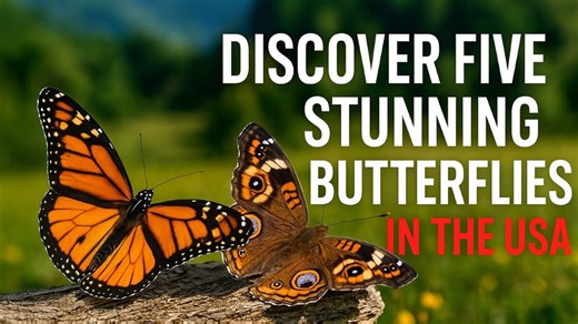 Discover Five STUNNING Butterflies in the USA! 🇺🇸 Join us for a visual journey through five beautiful North American butterflies — stunning wing patterns, surprising survival tricks, and fascinating beauty facts that will wow you. Blending close-up footage, natural history insights, and tips on where to spot these winged wonders, this video will take you on a journey across the USA to explore amazing nature and discover some interesting butterfly facts. Each one a flying jewel, each with its o