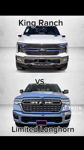 2026 F-150 King Ranch vs. 2026 Ram Linited Longhorn comparison #ford #truck #f150 #fordf150 #fordtrucks