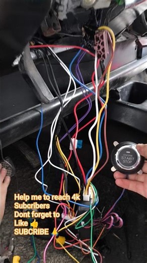 INSTALLING PUSH BUTTON START 👍🔧🧑‍🔧🙏#shorts #trending #automobile #viral #youtubeshorts #foryou