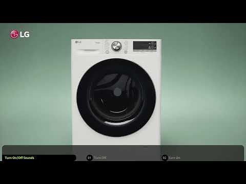 How to turn ON/OFF sounds on your LG front load washing machine
