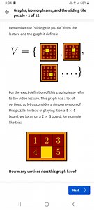 8:34Vol) 4 G58\%Graphs, isomorphisms, and the sliding tile ... | Filo