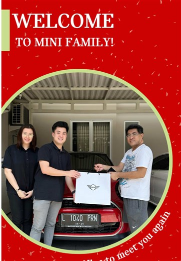 MINI Delivery Day! 🚚 All New MINI Cooper S “Chili Red” delivered safely to Surabaya ✨ Welcome to MINI Family Mr. R & Mrs. Y🔥 Hope you enjoy the new MINI driving experience with the All New MINI Cooper S 💨 Thank you for trusting Kevin as your MINI Consultant! More information ☎️ Kevin - MINI Consultant 0851 6195 0801 Authorized Dealer MINI Cooper Indonesia 📍Plaza MINI HR Muhammad #minidelivery #minicooper #minicooperindonesia #minicooperworld #minicoopers