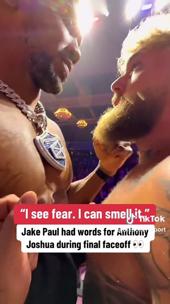 Jake Paul vs Anthony Joshua Face-Off Highlights