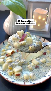 26/30 Weight loss Summer Recipes: Tired of boring breakfasts that don’t keep you full?Try this no-cook low calorie Chia Makhana Overnight Bowl – ready in 2 minutes and keeps you full for hours. This meal is so simple yet so nourishing. 😍😋Comment CHIA for 35 tasty weight loss chia recipes!(Make sure you’re following this page so my message reaches your inbox )📩💕Ingredients I Used:• 2 tsp chia seeds – 31 kcal• 200 ml low fat milk or plant milk – 84 kcal• 15g roasted makhana (fox nuts) – 52 kca