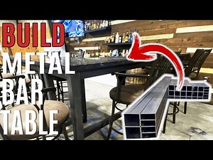 DIY Metal BAR TABLE |HEAVY Bar Table build | The Improvement Channel