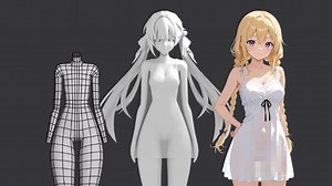 【3dmax建模入门】带你了解3dmax真正的人体构造，小萝莉模型3d建模制作，零基础也能轻松学会