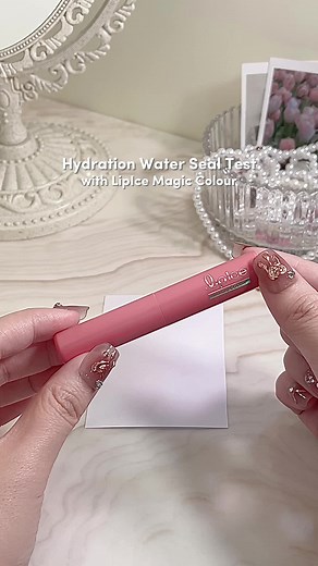 Hydration Water Seal Test with Magic Colour Lip Balm