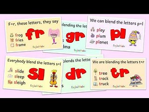 Consonant Blends Compilation | FR, GR, PL, SL, DR & TR | Phonics for Kids!