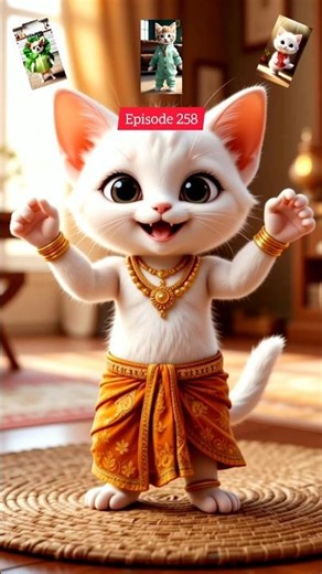 Desi cat dance 💃funny cat dancing🐈🤣#shorts #cat #desi #dance #catlove #cutebaby #funny :Episode 258