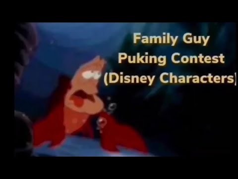 Family Guy Puking Contest (Disney Characters)