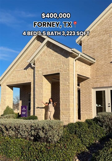 ✨New construction located in Forney, Texas ✨🏡 This two-story home features 4 bedrooms, 3.5 bathrooms, a 2-car garage, 3,223 square feet, luxury finishes, and a beautiful layout with a bright, open feel. 📍Located just 25 minutes from Downtown Dallas. If you’re in the market for a new construction home or want more information on other new construction opportunities, comment “HOME” ⬇️ #NewConstruction #ForneyTX #HomeTour #dfwrealtor #texasstartswithus