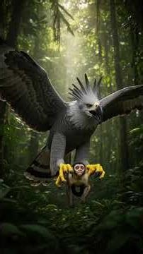 The Most Powerful Bird in the Amazon — Monkey Killer! #wildlife