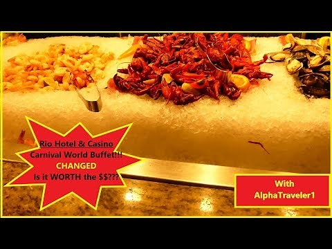 Las Vegas - Rio's Carnival World Buffet Walk-through and 2019 Review! Is it still GOOD? In 4K.