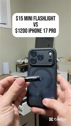$15 Mini Flashlight vs $1200 iPhone
