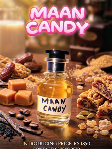 🌸 **MAAN COLLECTION – NEW LAUNCH** 🌸 ✨ Introducing our latest fragrance **MAAN CANDY** ✨ A sweet, luxurious scent crafted to make your presence unforgettable 💖 💎 **Launching Price:** Rs. 1850 Only 📦 Limited Stock Available – Order Now! 📞 **Contact:** 0308-4519520 📍 **Shop Address:** 319 A, Nargis Block, Allama Iqbal Town, Lahore 💫 Make your moments more **fragrant & memorable** with MAAN CANDY