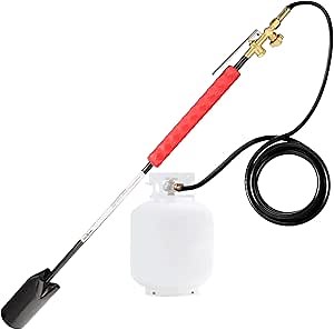 Gas One Propane Torch 500K BTU Heavy Duty Weed Burner Flamethrower with Flint Striker for Bigger Propane Tanks (5-40lb Propane Tanks)