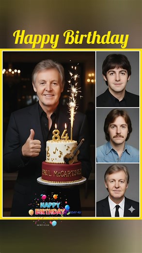 Sir Paul McCartney Still Rockin' at 84! ðŸŽ¶ The legendary Sir Paul McCartney is celebrating another year with that warm, iconic smile and a cheerful thumbs-up! ðŸ¤© He's looking sharp in a stylish b | The Best Movies