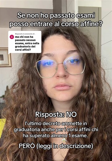 Risposta a @. se non hai passato alcun esame del Semestre aperto, fino al 6 marzo (e in alcune uni hanno estateso anche questa data) puoi iscriverti ad altri corsi di laurea. Alcuni sono ad accesso libero, altri invece richiederanno il superamento di un test o TOLC. Controlla sul sito delle università che potrebbe interessarti frequentare quali corsi ha messo a disposizione per le iscrizioni tardive . . . #thefacultyapp #semestrefiltro #medicina #corsiaffini