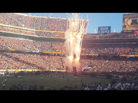 Super Bowl 50 Team Introductions - Running onto Field