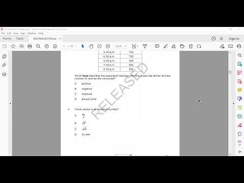 8th Grade Math - NC EOG Released 2019