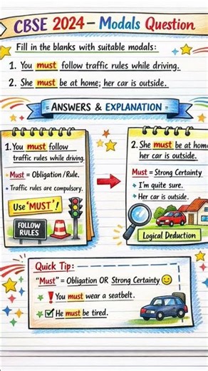 📚✨ CBSE Class 10 – Modals Made Easy (2024 Board Question Explained!)