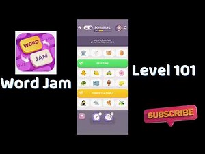 Word Jam Level 101 Walkthrough | Step-by-Step Guide 🧠 | SolutionGuruji