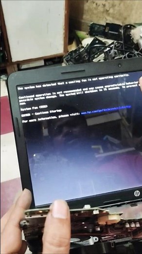 cooling fan not operating correctly #laptop #laptoprepair #computertechnic #repair #laptopheating