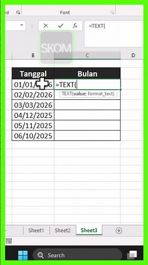 Convert Month Numbers to Automatic Text in Excel!