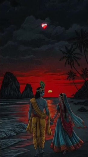 Nadi kinare radha krishna #love #music #song pem