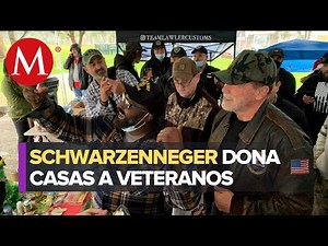 Arnold Schwarzenegger dona 25 casas para personas sin techo en Los Ángeles